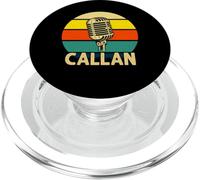 Callan Nombre Retro Micrófono Música 80s Vintage para Hombres Niños PopSockets PopGrip para MagSafe