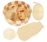 CALLARON 1 Juego Guantes Exfoliantes para Baño y Ducha Herramienta de Limpieza Corporal y Pies para Exfoliación y Suavizado de Accesorio Práctico para Hogar y Hotel