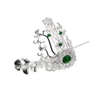 CALLARON 1 Juego Palo De Pelo Chino Antiguo Alfiler Oriental Llave Para Casarse Traje Pasador De Pelo Chino Horquilla De La Vendimia Horquillas Retro Plata Silver