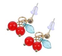 CALLARON 1 Par De Pendientes De Cereza Pendientes Rojos Pendientes De Botón Para Mujer Pendientes Colgantes Con Dijes Pendientes De Moda Pendientes De Frutas Pendientes Kawaii