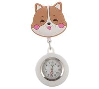 CALLARON 1 Pc Reloj De Bolsillo De Enfermera Botella De Agua Retráctil Reloj Clip Bolsa Protectora De Cepillo Mini Botellas De Spray Enfermera Relojes para Mujer Clip Estante Juega Cuarzo