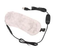 CALLARON 1 Pieza de vapor en el Hombres enfriamiento comprimir dormido calentador de ojos Dormir antifaz USB máscaras para los ojos máscara de ojos electrónica Gris