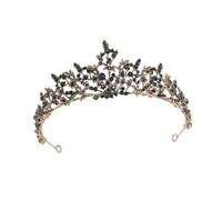 CALLARON 1 Pieza Tiara Barroca Vintage para Novia para Bodas y Fiestas Negro Accesorio para Celebraciones