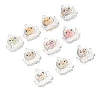 CALLARON 10 Dijes Colgantes de Pulpo de Resina 25x27 Mm en 7 Colores Variados para Manualidades, Bisutería Diy, Accesorios para Collares, Llaveros y Pulseras Estilo Estilo Aleatorio