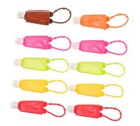 CALLARON 10 Fundas De Silicona Para Botellas Artículos De Tocador Botellas De Viaje Reutilizables Soporte Para Jabón Líquido Funda Para Contenedor De Jabón Líquido Estuches Para Jabón