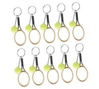 CALLARON 10 Piezas de Tenis de de y Pelota Decoración para Claves y Mochilas para Eventos Deportivos Accesorio de Tenis Durable