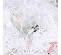 CALLARON 100 G de Papel Triturado Blanco para Relleno de Cajas, Suministro de Fiesta y Manualidades