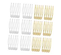 CALLARON 100piezas Accesorios Para Peinetas De Clips Para Peluca Diy y Peines Para Tocado Herramienta De Peinado Dientes Para Diy Accesorios Cabello Para Mujeres y Niñas