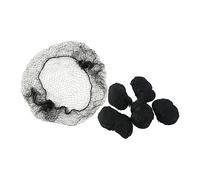 CALLARON 100piezas Redes Para Cabello Invisibles Elásticas Malla Transpirable Para Moños y Pelucas Paquete Unidades Borde Negro Resistente Para Profesionales Que Requieren Cabello Recogido