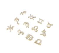 CALLARON 12 Piezas de Accesorios para Uñas con Diseño de Constelaciones en Aleación y Cristal, Decoración Creativa para Salón de Manicura y Uso en Casa
