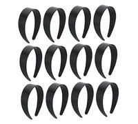 CALLARON 12 Piezas Diademas De Plástico Rígidas y Lisas Para Mujeres y Niñas Diademas Retro De Plástico Accesorios Cabello Estilo Vintage