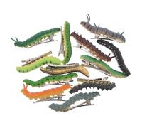 CALLARON 12 Piezas Pala de peluquería pelucas cosplay alfiler tocado de oruga pequeña vídeos de halloween Clips de cabello de juego de rol clips de horquilla de Halloween Metal de plástico