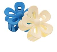 CALLARON 12Piezas Floral Hair Clips For Women Durable Jelly Flower Claw Clips Colors Accessories For Various Hairstyles
