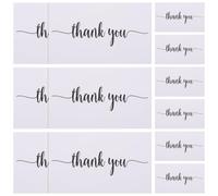 CALLARON 150 Piezas Tarjetas de Agradecimiento Elegantes Delicadas y Convenientes para Escribir de Papel Personalizables Sobres Ideales para Panaderías y Restaurantes