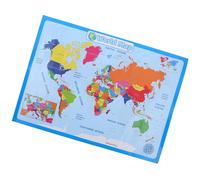 CALLARON 1hoja Mapa Mundi Infantil Resistente para Pared Póster Educativo para Cartel de Geografía para Guardería y Aula Estilo Surtido Varios estilos