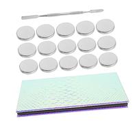 CALLARON 1Juego Paleta Magnética De Sombras De Ojos Vacía Con Espejo Compartimentos Reemplazables Aplicación Para Maquillaje Portátil y Práctico