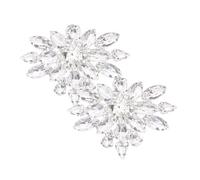 CALLARON 1par Hebillas De Zapato Para Novia Rhinestones Accesorios Elegantes Desmontables Para Boda Decoración De Zapatos De Ceremonia y Fiesta