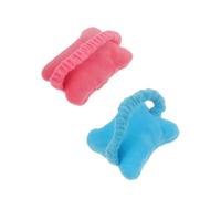 CALLARON 2 Almohadillas Reposamuñecas para Ratón Multifuncionales, Soporte Cómodo de Algodón Pp Tela de Lana Cristal Suave, Tamaño Pequeño Portátil, Pulseras Protectoras Color Aleatorio