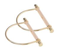 CALLARON 2 Asas Metálicas Doradas para Bolsos Diy, Accesorios de Repuesto para Asas de Correas, Manijas Prácticas para Fabricación de Carteras y Bolsos de Mano