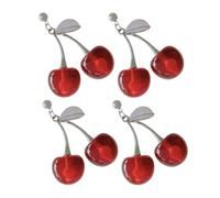 CALLARON 2 Pares De Divertidos Pendientes De Cereza Para Mujer Bonitos Pendientes Colgantes Con Cereza En 3D Bonitos Pendientes Para El Día De San Valentín Y Atuendos De Verano