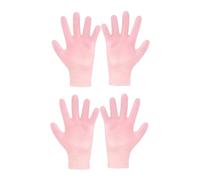 CALLARON 2 Pares De Guantes Hidratantes Guantes Rosas Guantes De Aloe Guantes Humectantes Guantes Exfoliantes Guantes Hidratantes Para Manos Guantes De Spa Para Manos Secas Guantes