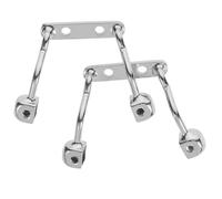 CALLARON 2 Piezas Almohadillas Nasales Para Gafas Puente De Almohadilla Nasal De Doble Orificio Atornillable De Metal Para Montura De Gafas