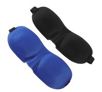CALLARON 2 Piezas antifaz opaco 3d contorneado ojo de seda para dormir Máscara para dormir para dormir espuma adulto máscaras para dormir antifaz para dormir para hombre Tela de poliéster