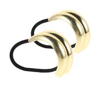 CALLARON 2 Piezas Banda Cabello De Metal Dorado Diseño Geométrico Gomas Elásticas Para Coleta Accesorios Cabello De Mujer Grueso