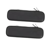 CALLARON 2 Piezas Caja De Cepillo De Eléctrico Estuche De Cepillo De Porta Cepillos De De Viaje Contenedor De Viaje De Pasta De Alinear Black Eva