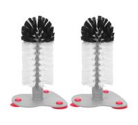 CALLARON 2 Piezas Cepillo de Limpieza con Ventosa, Cerdas Suaves ABS | Tortugas Terrestres y Acuáticas, Fijación a Pared del Tanque, Blanco Compacto, Uso en Acuario