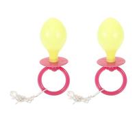 CALLARON 2 Piezas Chupete Gigante de Plástico para Disfraces de Halloween Adultos, Accesorio Seguro y Cómodo para Fiestas Temáticas y Eventos de Cosplay
