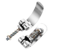 CALLARON 2 Piezas Conector de Enganche de Remolque Acoplador de Remolque de Bicicleta para Bicicletas de Aleación de Aluminio Plata y Bike Instalación Rápida y Transporte Fácil