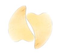 CALLARON 2 Piezas Guasha Facial Massager Tool Natural Ox Horn Face Scraping Board For Skin Tightening Muscle Tension Relief Enhanced Skincare Absorption Portable Beauty Tool For Home And