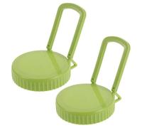 CALLARON 2 Piezas Kit de Frasco de Brotes, Tapas Anchas para Tarros de Cristal, Tapa de Germinación Soportes, Plástico Verde, para Frijoles y Alfalfa, Balcón y Cocina