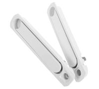 CALLARON 2 Piezas Manija Moderno para de Ventana Corrediza Aleación Oculta de Zinc, Rotación 360, Diseño y Seguro para Dormitorios y