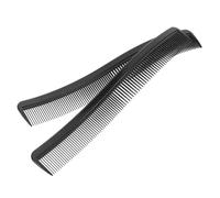 CALLARON 2 Piezas Peines De Profesional Accesorios De Cepillo De Peluquería Peine Para Barba Suministros De Doble Echado a Un Lado Estilo Black El Plastico