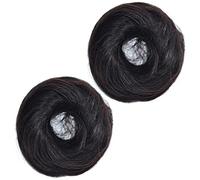 CALLARON 2 Piezas Rizador De Pelo Para Peluca Moño De Coleteros Extensiones De Moño Para Coleta Postizo Sintético Para Desordenado Sujetador Para Coleta De Pelo