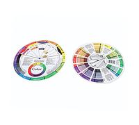 CALLARON 2 Piezas Rueda De Colores Creativa Para Maquillaje Guía De Colores Mezclados Para Decoración De Uñas Para Mujeres Tabla De Mezcla De Color