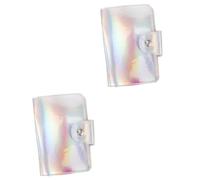 CALLARON 2 Piezas Titular De La Tarjeta De Plantilla De Uñas Polaco Clavo Arte Uña Del Dedo Del Pie Caja De Plantilla Para Estampar Uñas Bolsa De Cartas El Plastico Silver