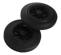 CALLARON 2 Ruedas de Goma Flexibles para Cubo de Basura de 240l, Fácil de Mover y Reemplazo para Contenedores de Basura Negros