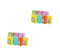 CALLARON 2 Series Bolsa De Papel Bolsa De Huevos De Pascua Bolsas De De Huevo De Conejo Bolsas De De Huevo De Pascua Color Aleatorio 12 Piezas*2