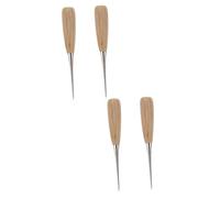 CALLARON 2 Series Extensor De Moxa Caqui Solido Extender Ferramenta Arde Katcher Lapto Tool Palo De Moxa Anti-escaldado Aguja De Extensión De Moxibustión Acero Inoxidable Khaki 2 Piezas*2