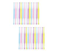 CALLARON 2 Series Limpiador De Cerumen Agente De Mudanzas Limpieza Limpiadores De Ears Limpiador De Oídos En Espiral Limpiador De Orejas Abdominales De Plastico 20 Piezas*2