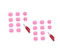 CALLARON 2 Series Sobrecubierta Protector De Polvo Para Uñas Tapa Para Esmalte De Uñas Herramientas Para Decoración De Uñas Protector De Pulidores De Uñas 10 piezas*2