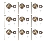 CALLARON 20 Juegos Piezas para Tiradores de Armarios Accesorios para Pomos de Puertas de Armario Varilla Roscada de Hierro Arandelas y Oficina
