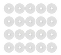 CALLARON 20 Piezas Almohadillas Adhesivas para Boquilla de Aire de Bicicleta de Montaña, Protección Ligera y Transparente para Válvula Presta, Pegatinas para Neumáticos y Cámaras