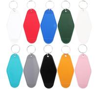 CALLARON 20 Piezas Etiquetas de Llaves de Hotel, Etiquetas de Identificación de Clave, Plástico Negro, para Llaves y Memorias Usb, para Clasificar Objetos y Hoteles Color Color Aleatorio
