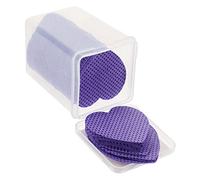 CALLARON 200 Hojas Algodón Quita Uñas Corazones Conformado Corazón Removedor De Gel De Esmalte De Uñas Eliminación Para Uñas Suave Quitaesmalte De Uñas Púrpura