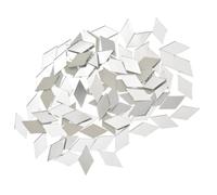 CALLARON 200 Piezas Azulejos Adhesivos Espejo 24 Mm Diamante Mini Mosaico Autoadhesivo para Manualidades Decoración Pared Bricolaje Bolas Discoteca Artesanía