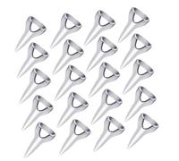 CALLARON 20piezas Dispensador de Anillos de Metal para Separar Uñas y Trenzar Cabello Anillo para Segmentar Cabello Salón de Uñas o Peluquería